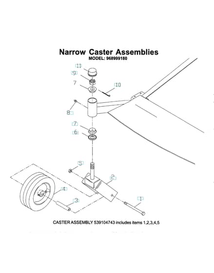 Husqvarna Zth6125 Koa - Casters 2
