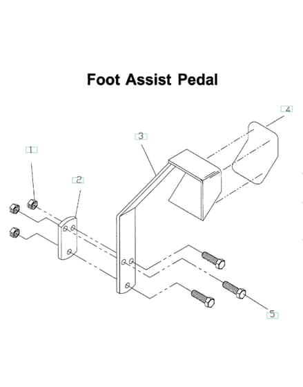 Husqvarna Zth6125 Koa - Pedals