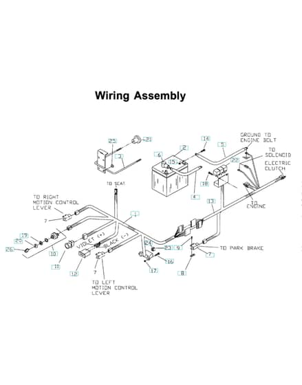 Husqvarna Zth7226 Koa - Wiring Harness