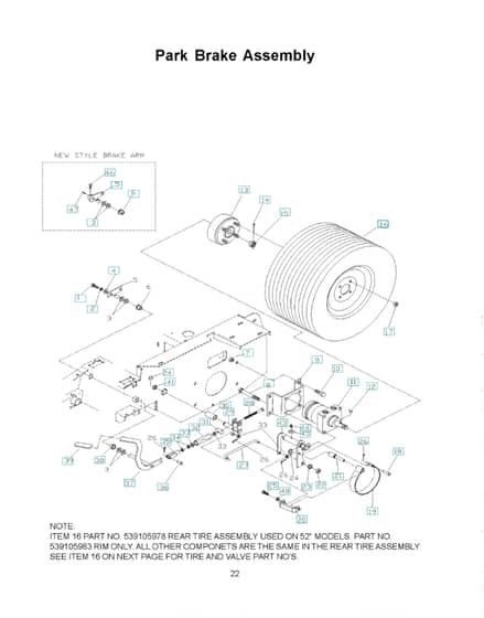 Husqvarna Zth7227 Kob - Parking Brake
