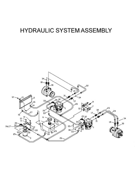 Husqvarna Zthe6125 - Hydraulic Pump