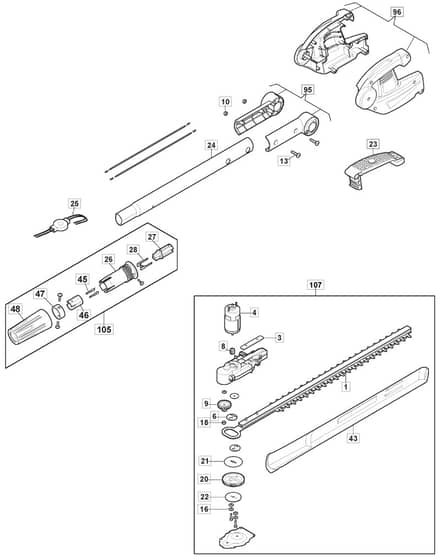 MMT 24 Li - 2018-2019 - 277340123/M18 - Mountfield Brushcutter Hedge Trimmer Diagram