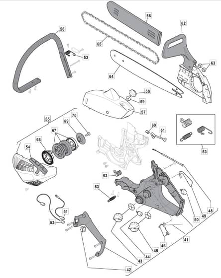 MC 3516 - 2008 - 202016003/MO8 - Mountfield Chainsaw Housing Diagram