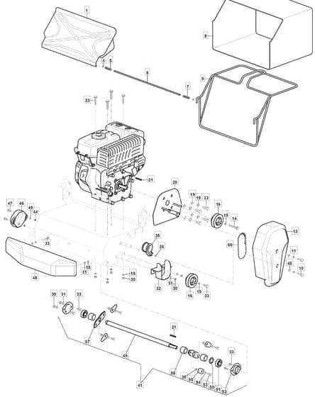 MVP 40 G - 2021 - 211400243/M20 - Mountfield Scarifier Blade Diagram
