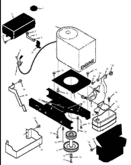 Hayter Heritage 13-30 - 131E (131E270000001 - 131E270999999) - Engine Mount