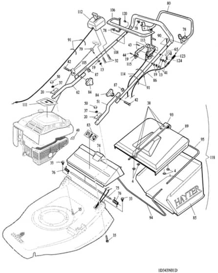 Hayter Harrier 56 BBC - 343N (343N001001 - 343N099999) - Upper Mainframe