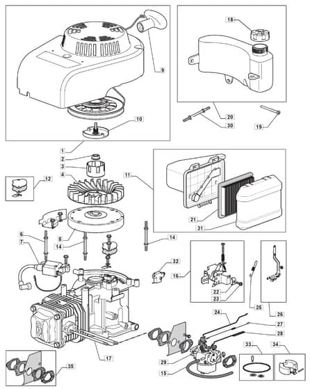 MANOR 50 G - 2008-2010 - 216000043/MO8 - Mountfield Tiller WBE0701 Diagram