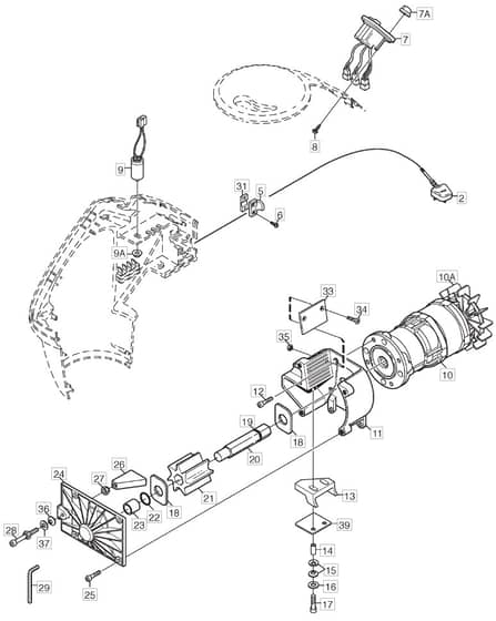 QUIET SHREDDER - 2004 - 17-2651-80 - Mountfield Shredder Motor Diagram