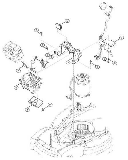 Genuine Stihl RMA235 / E - Electric equipment