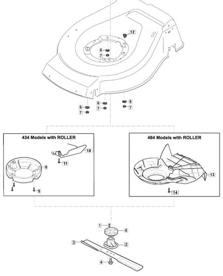S42R PD Li - 2016 - 299439003/M16 - Mountfield Rotary Mower Blade Diagram