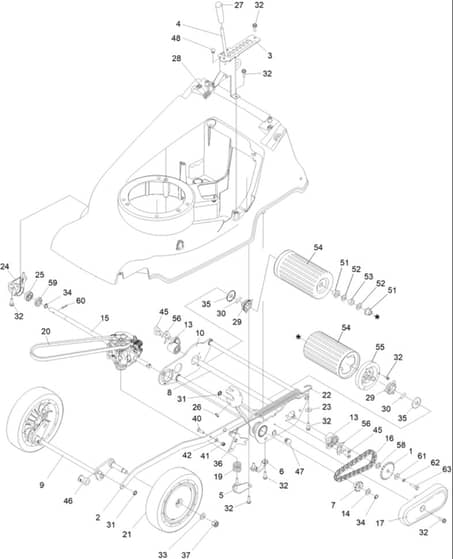 Hayter Harrier 41 Pro Autodrive FS - 379B (409296488 - 999999999) - Traction - Suspension - Hoc