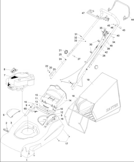 Hayter Harrier 56 Autodrive - 560H (560H313000001 - 560H313999999) - Upper Mainframe