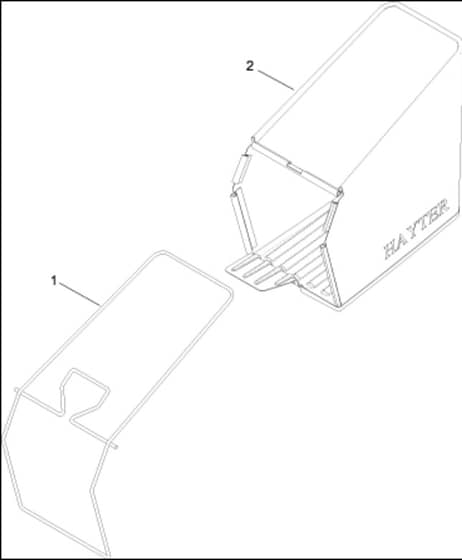 Hayter R48 - 447E (290000001 - 290999999) - Grassbag Assy