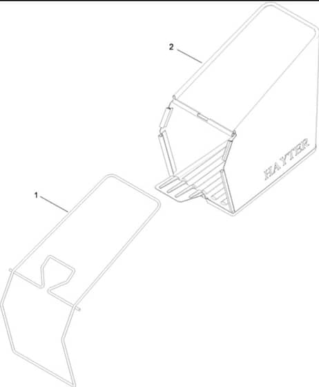 Hayter R48 - 447F (447F310000001 - 447F310999999) - Grassbag Assy