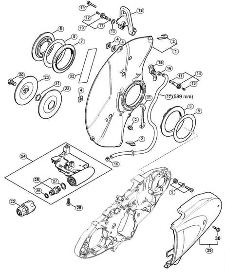 Genuine Stihl TS440 / L - Deflector