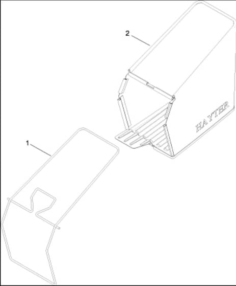 Hayter R48 - 446E (280000001 - 280999999) - Grassbag Assy