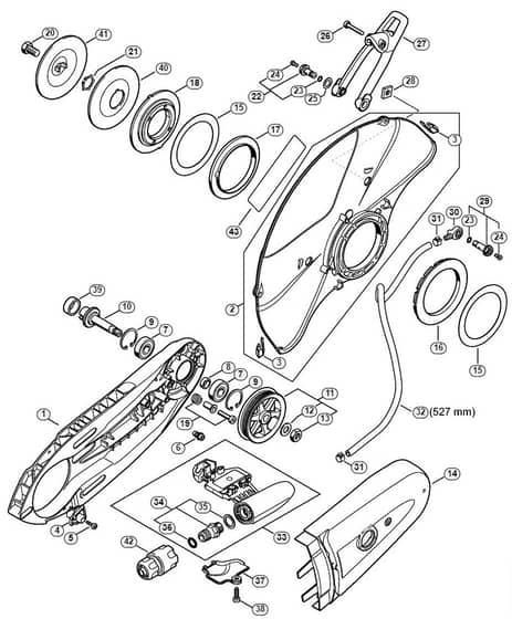 Genuine Stihl TS480i / J - Connector, Guard