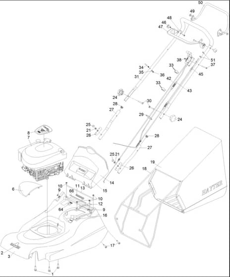 Hayter Harrier 48 AD - 490H (315000001 - 315001900) - Upper Mainframe