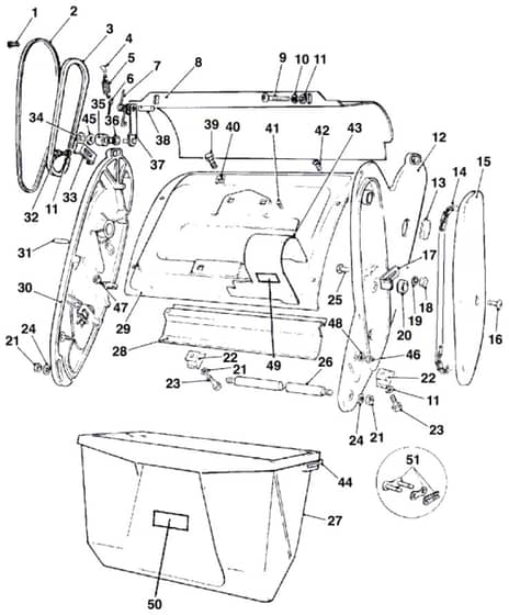 Qualcast Suffolk Punch 30S - F016L80161 - Main Assembly