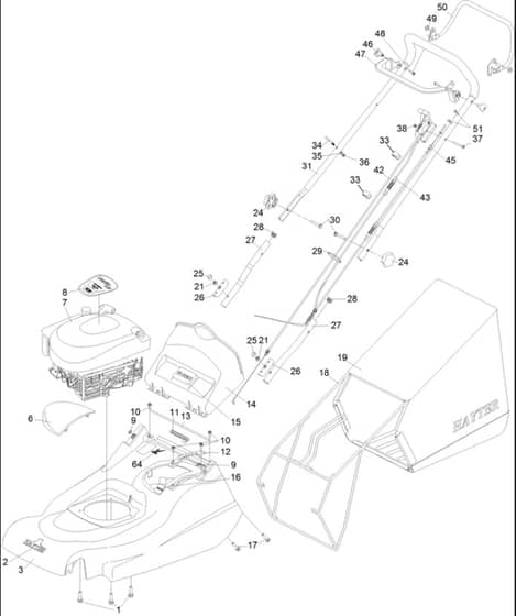 Hayter Harrier 48 AD - 490H (314000001 - 314999999) - Upper Mainframe