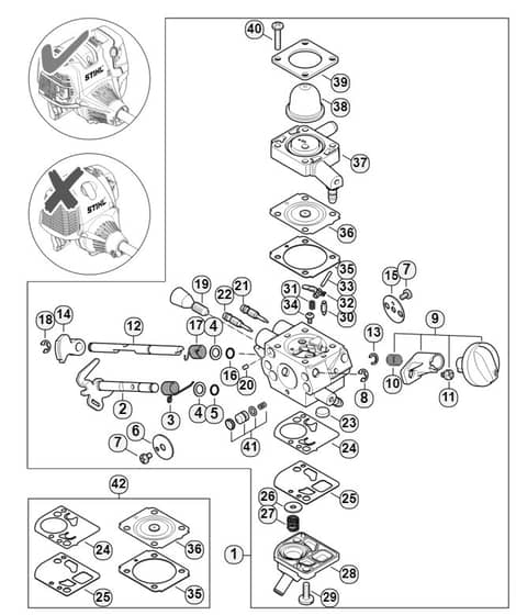 Genuine Stihl HT101 / F - Carburetor