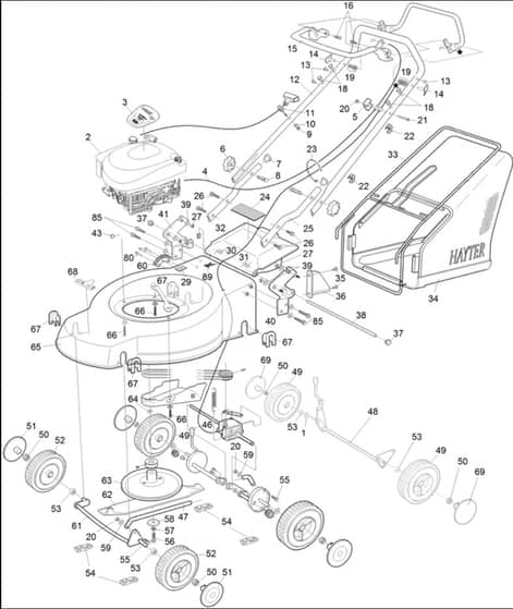 Hayter Motif 41 Push - 432H (432H314000001 - 432H314000270) - Mainframe