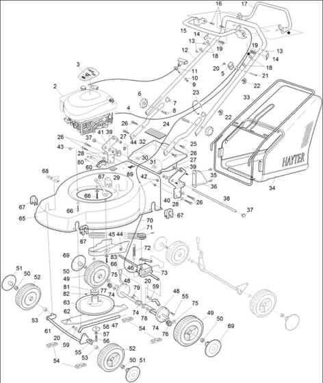 Hayter Motif 53 AD - 435H (435H313000001 - 435H313999999) - Main Assembly 435H Motif 53 Ad