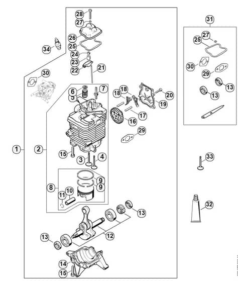 Genuine Stihl BR550 / A - Engine