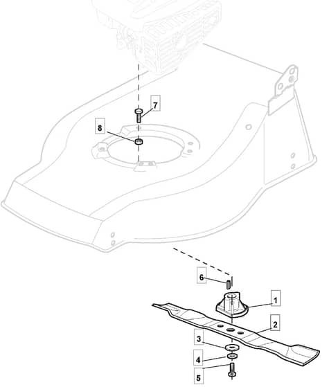 S421 HP - 2010 - 294434043/UM9 - Mountfield Rotary Mower Blade Diagram