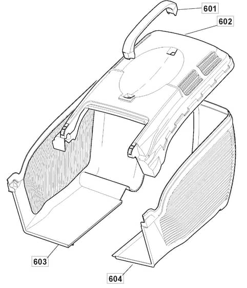 EL 410 - 2011 - 294410663/M11 - Mountfield Rotary Mower Grass Bag Diagram