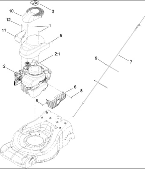 Hayter R48 - 446E (280000001 - 280999999) - Engine Assy