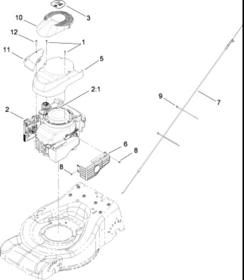 Hayter R48 - 446E (290000001 - 290999999) - Engine Assy