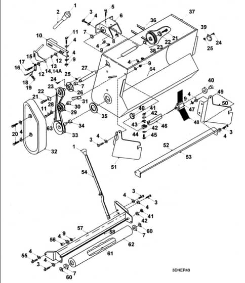 Hayter 14-38 Ride On Tractor - HY1438 - Powered Grass Collector `94-`95