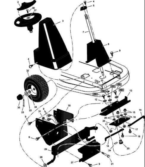 Hayter Heritage 10-30 - 133E (133E270000001 - 133E290999999) - Steering