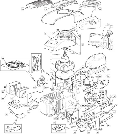 M63 PD ES - 2007 - 292552543/MO7 - Mountfield Rotary Mower SV200 Engine Diagram