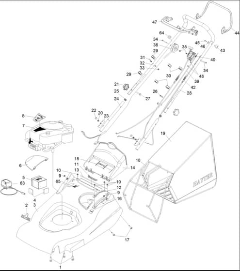 Hayter Harrier 56 Autodrive ES - 561H (561H314000001 - 561H314999999) - Upper Mainframe 56