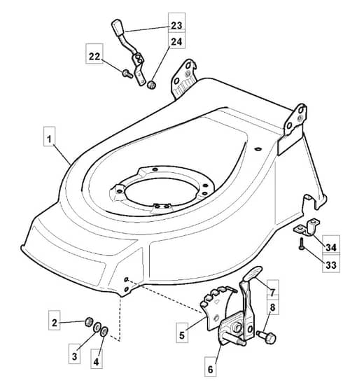 S461 PD - 2009 - 294485143/UM9 - Mountfield Rotary Mower Deck Diagram