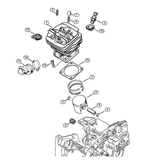 Stihl 036 Qs Cylinder - B-Group