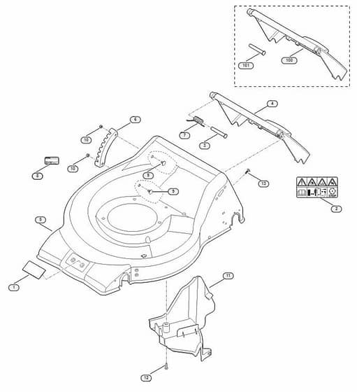 Genuine Stihl RM248.0 T / B - Housing