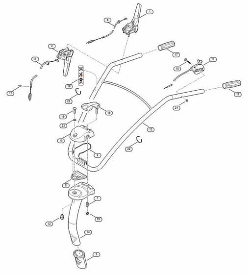 Genuine Stihl MH445.0 R / A - Handle