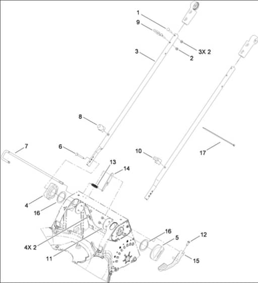 Hayter R53A - 449F (449F310000001 - 449F310999999) - Lower Handle Assy