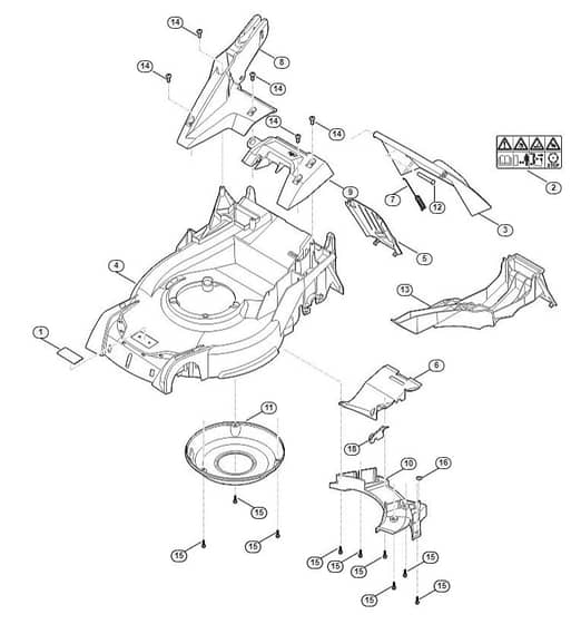 Genuine Stihl RM650.0 T / C - Housing