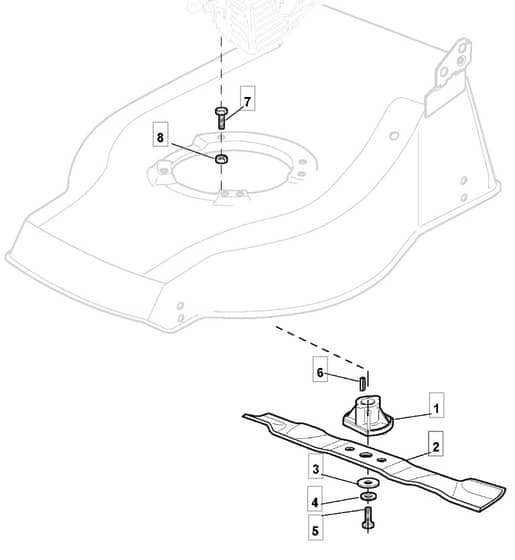 S422 HP - 2010 - 294434038/M10 - Mountfield Rotary Mower Blade Diagram