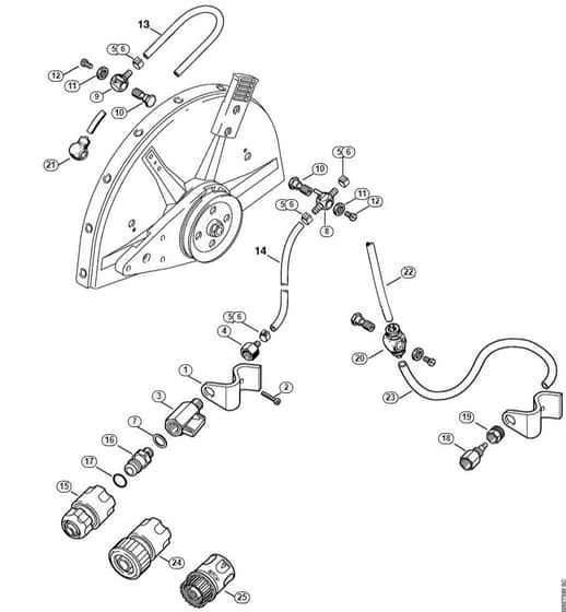 Genuine Stihl TS350 / M - Water attachment