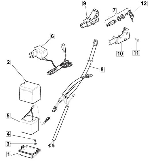 4820 PD BW EL 4S - 2015 - 299487523/MTF - Mountfield Rotary Mower Electric Start Diagram