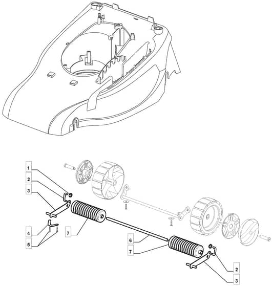 MONTY EL 3900 R - 2009 - 297591753/M09 - Mountfield Rotary Mower Roller Diagram