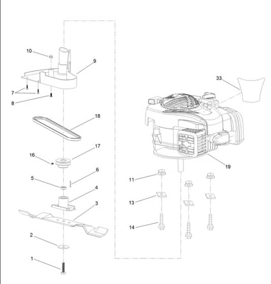 Hayter Osprey 46 - 611A (400000000 - 999999999) - Engine - Blade Assembly