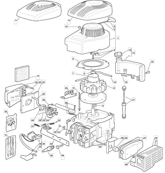S461R PD - 2009 - 294489043/UM9 - Mountfield Rotary Mower SV150 Engine Diagram