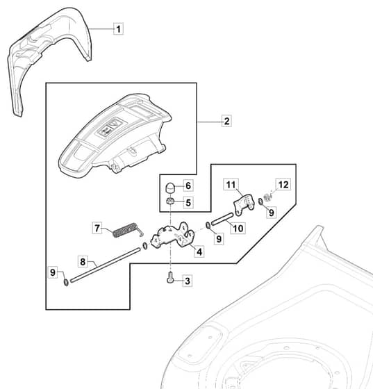 EMPRESS 46 Li - 2021-2022 - 2L0486803/M21 - Mountfield Rotary Mower Ejection Guard Diagram