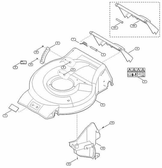 Genuine Stihl RM253.0 T / B - Housing